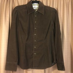Tommy Hilfiger Brown Shirt Corduroy